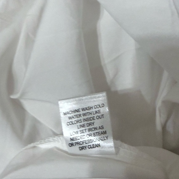 Grand & Greene Classic White Button-Up Blouse With Sparkling Buttons - Picture 6 of 7